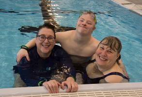 Action from the Swimathon on 15 03 25